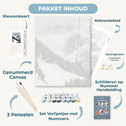 Gondola over de pistes