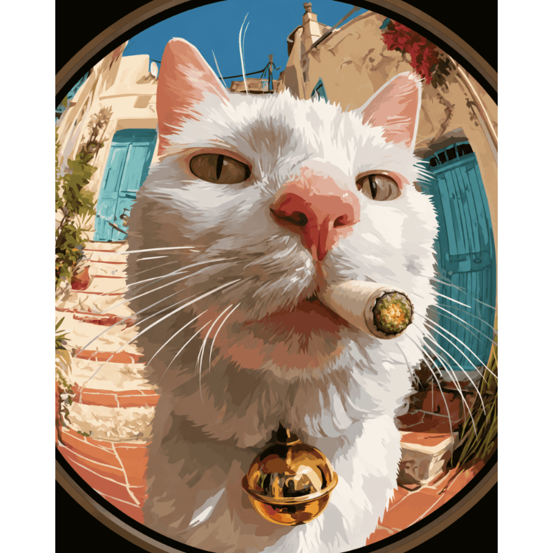 Een kat op hoogte