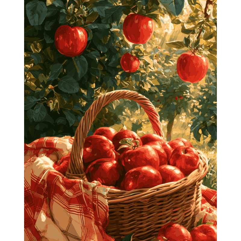 Herfst appelen oogst