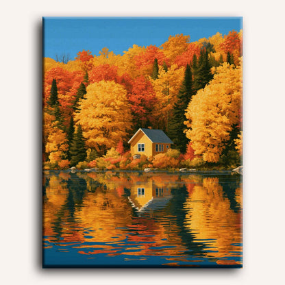 Herfst meer reflectie