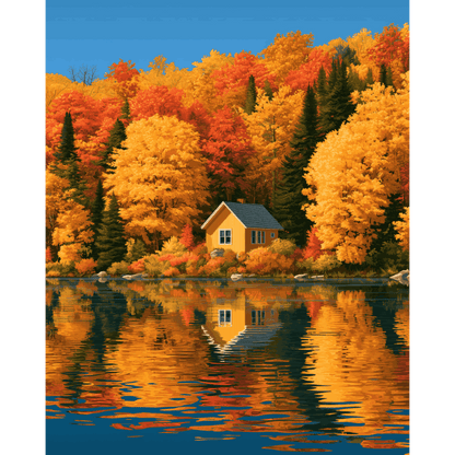 Herfst meer reflectie