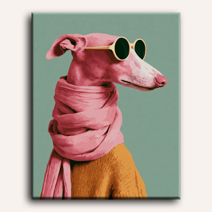 Coole flamingo pup