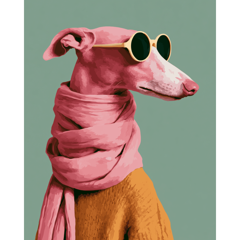 Coole flamingo pup