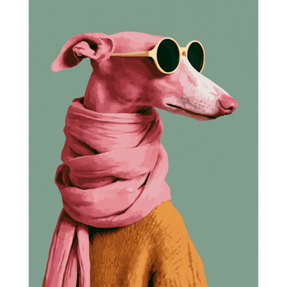 Coole flamingo pup