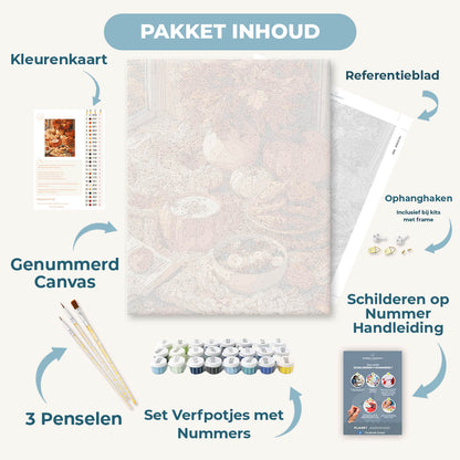 Gezellige pompoen vensterbank