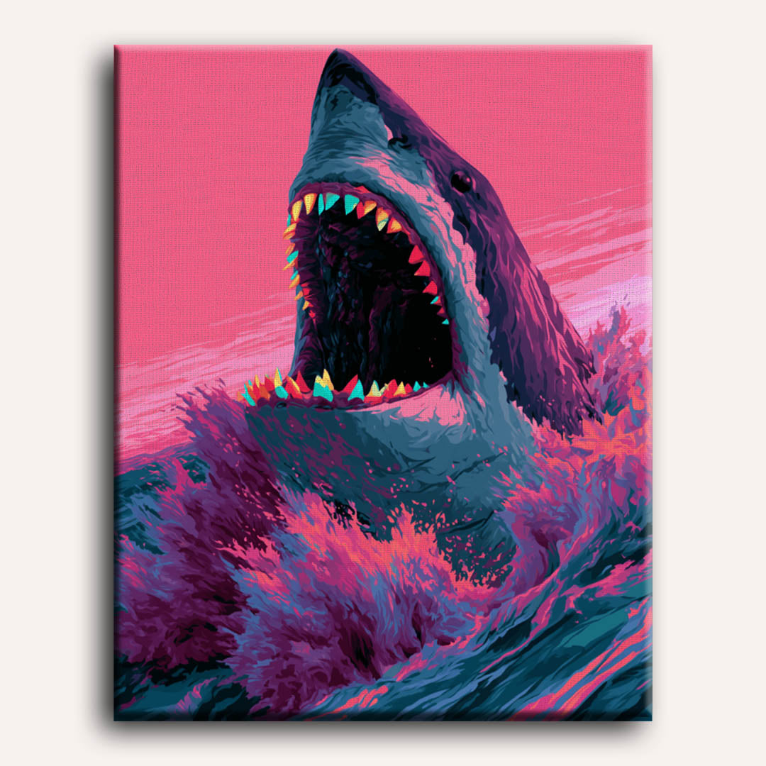 Neon haai beet