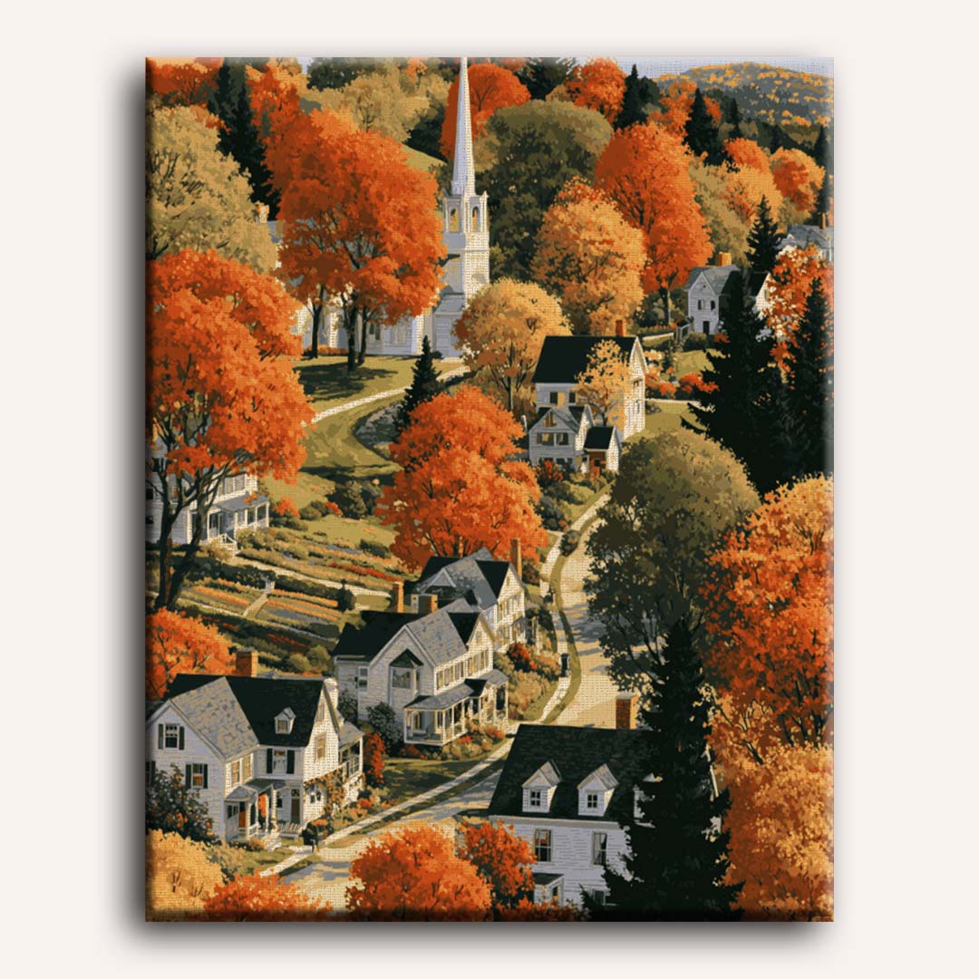New England herfststadje