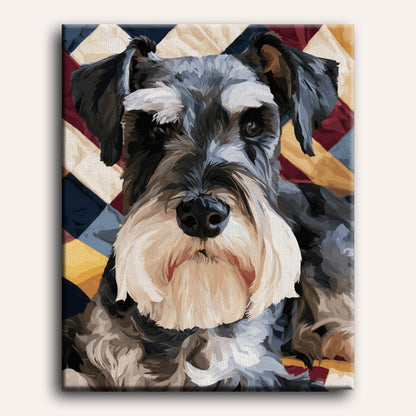 Patriottische schnauzer
