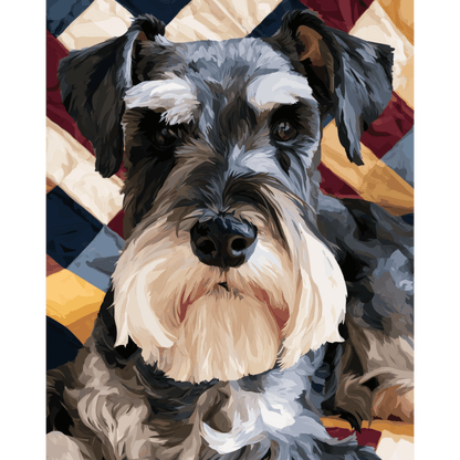 Patriottische schnauzer