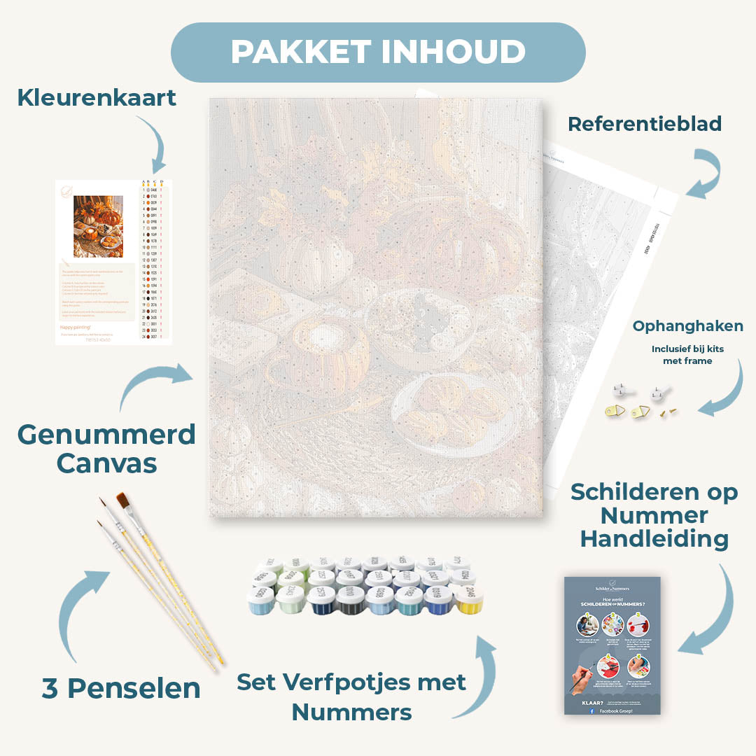 Pompoen spice bovenaanzicht