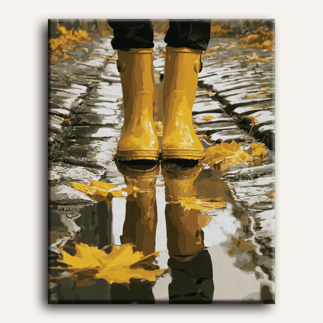 Regenlaarsjes reflectie