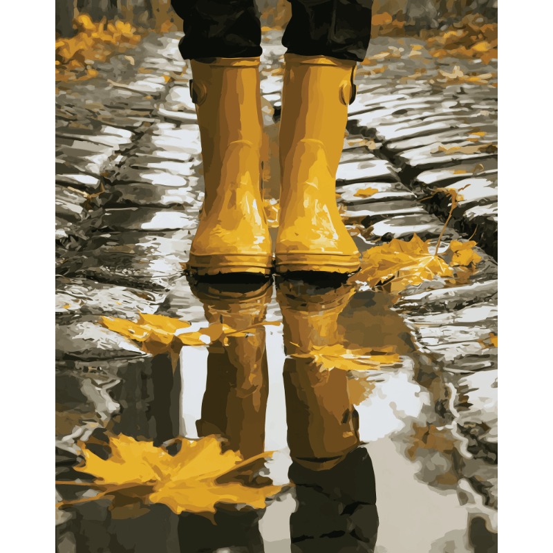 Regenlaarsjes reflectie