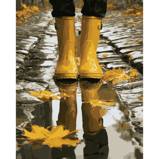 Regenlaarsjes reflectie