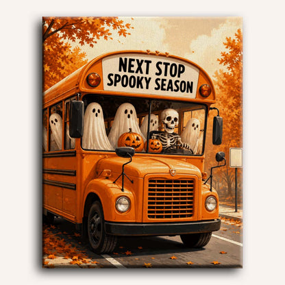 Spookseizoen bus