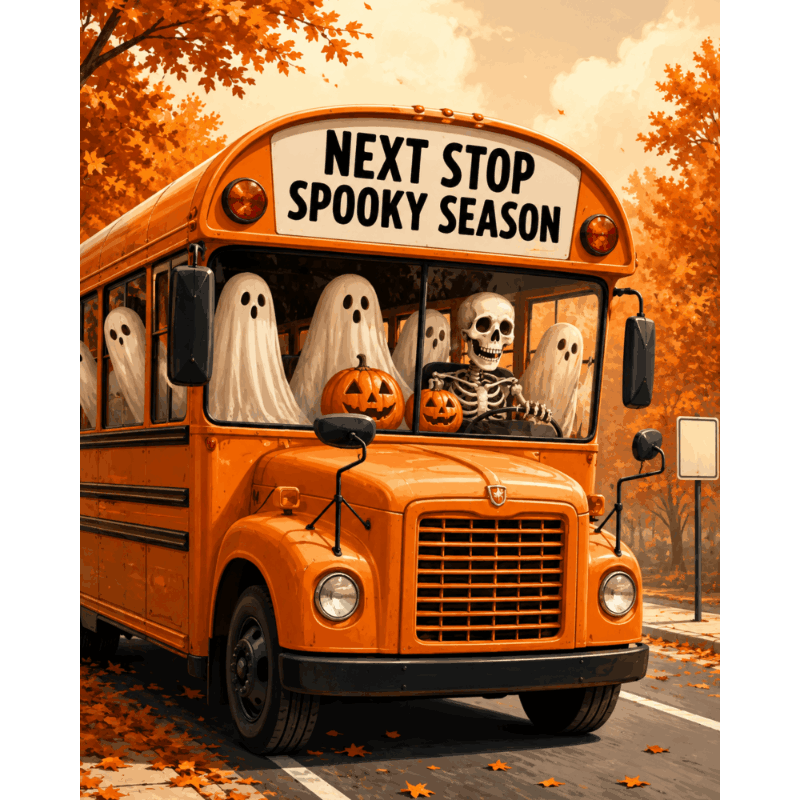 Spookseizoen bus