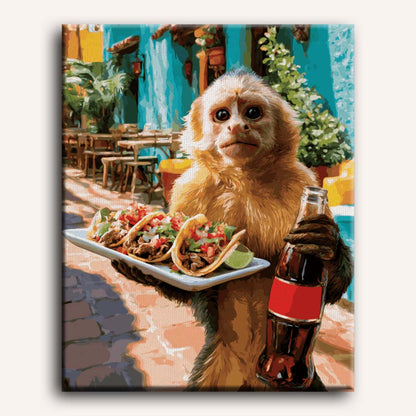 Taco tijd aap