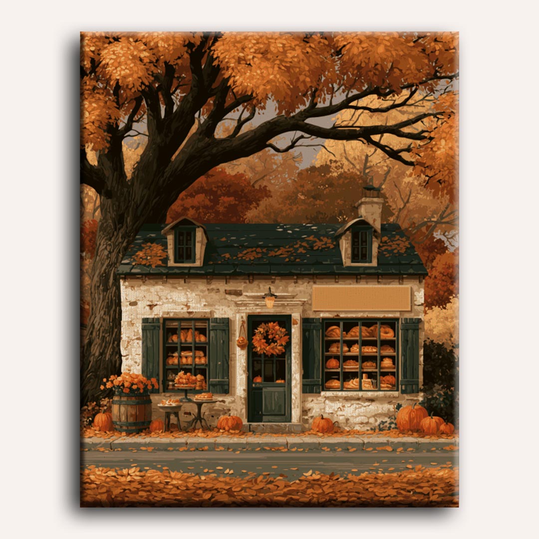 Herfst bakkerij cottage