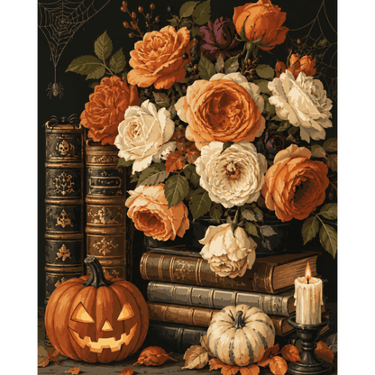 Herfst rozenboeket - Schilder Op Nummers