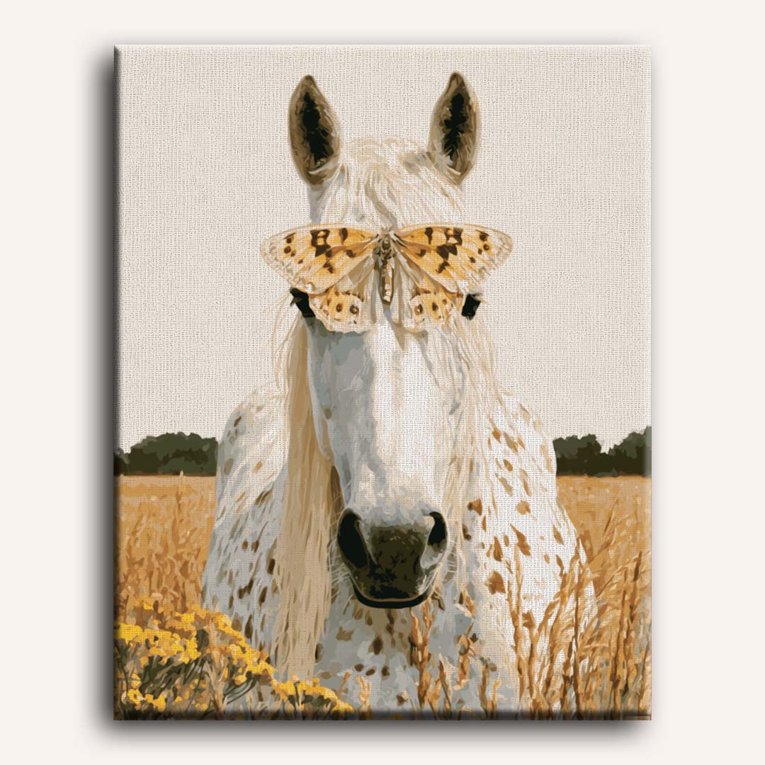 Vlinder paardenportret