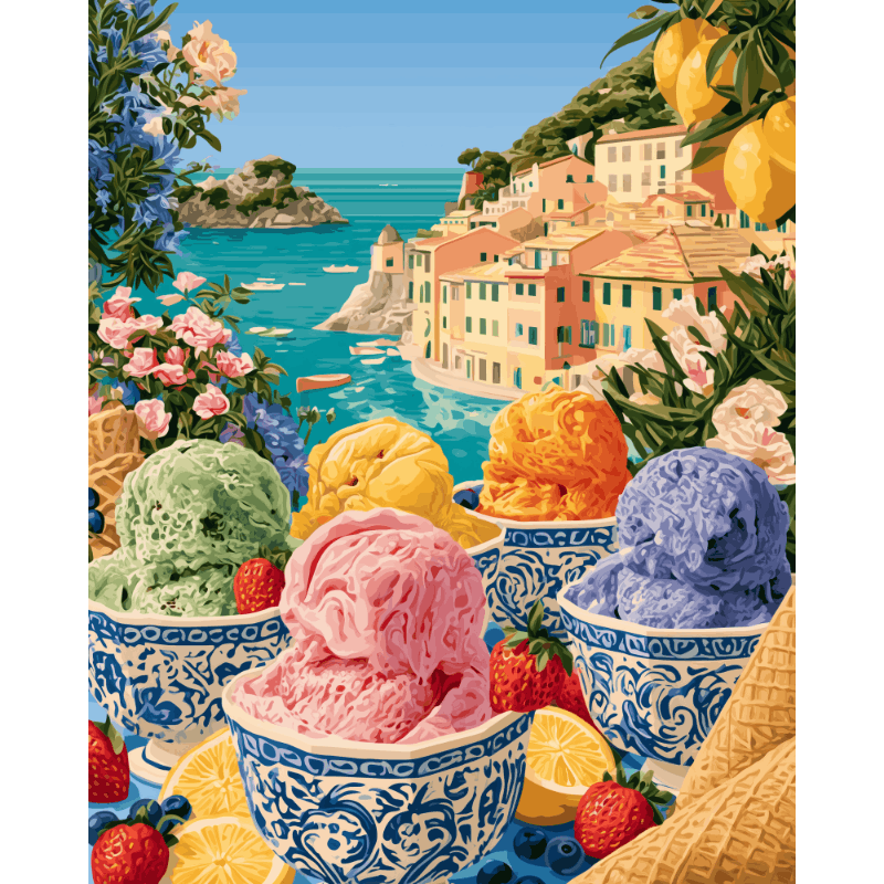 Kust gelato kommen - Schilder Op Nummers