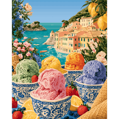 Kust gelato kommen - Schilder Op Nummers
