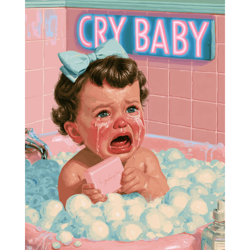 Huilbaby bad - Schilder Op Nummers