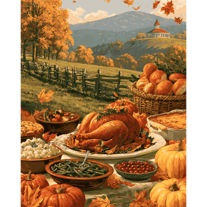 Boerderij Thanksgiving - Schilder Op Nummers