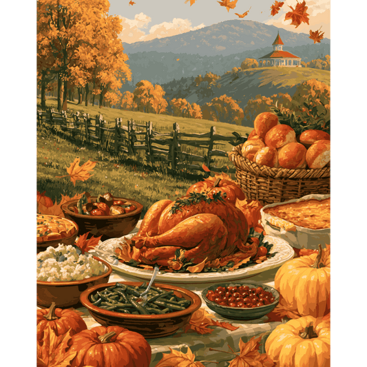 Boerderij Thanksgiving - Schilder Op Nummers