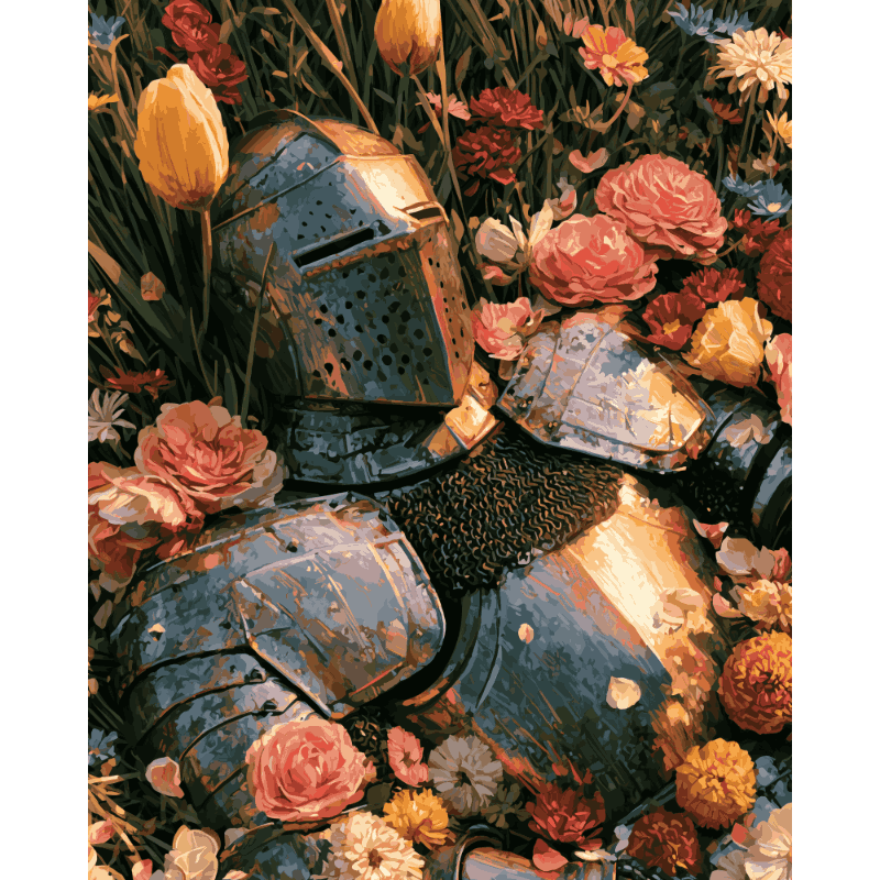 Bloemen harnas - Schilder Op Nummers