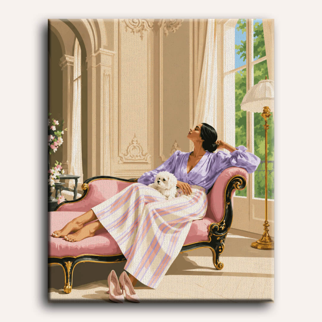 Lavendel chaise longue