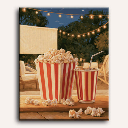 Patio popcorn avond