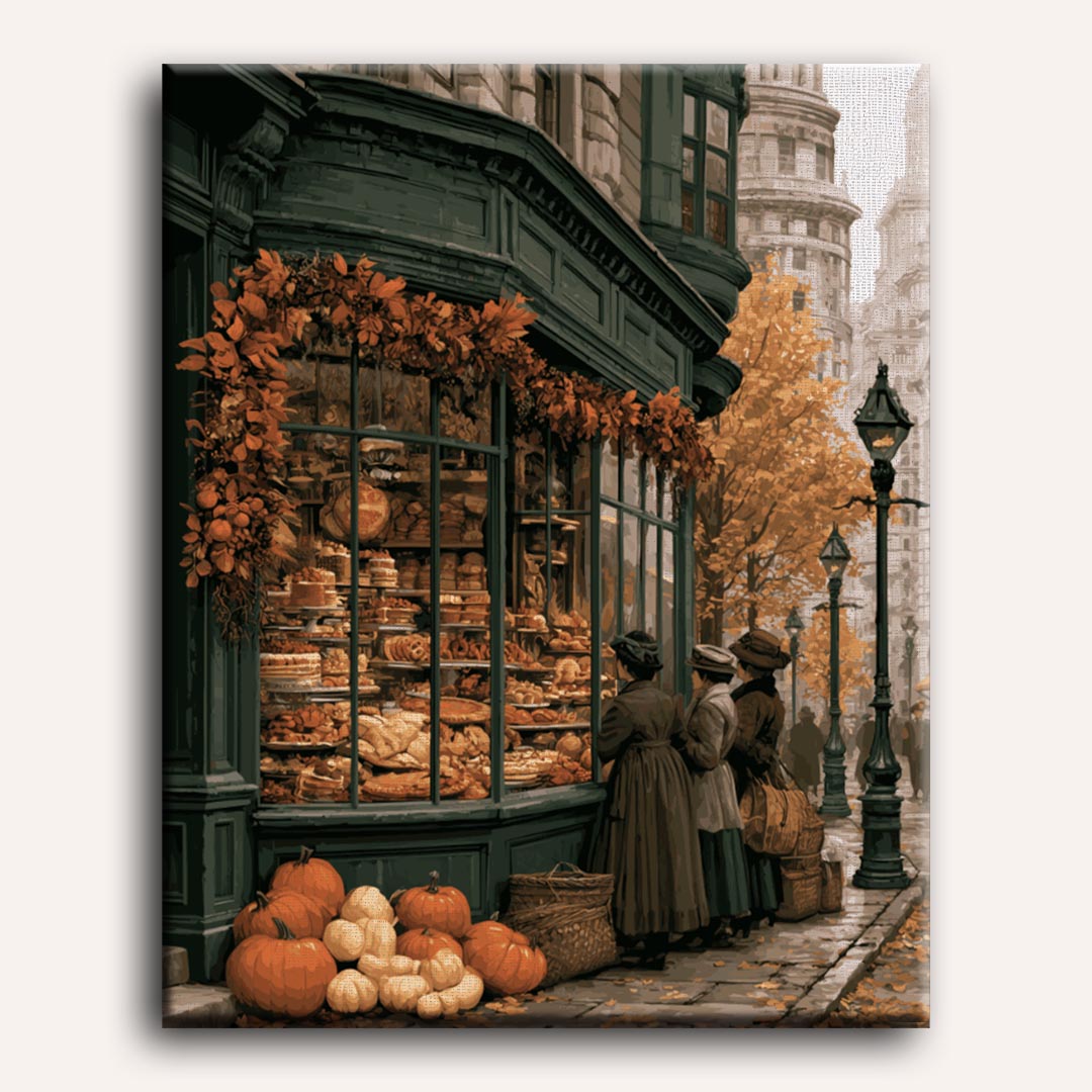 Vintage bakkerij straat