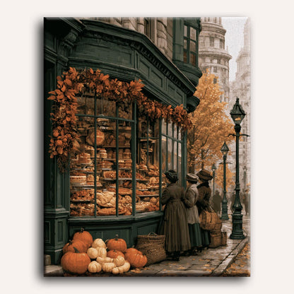 Vintage bakkerij straat