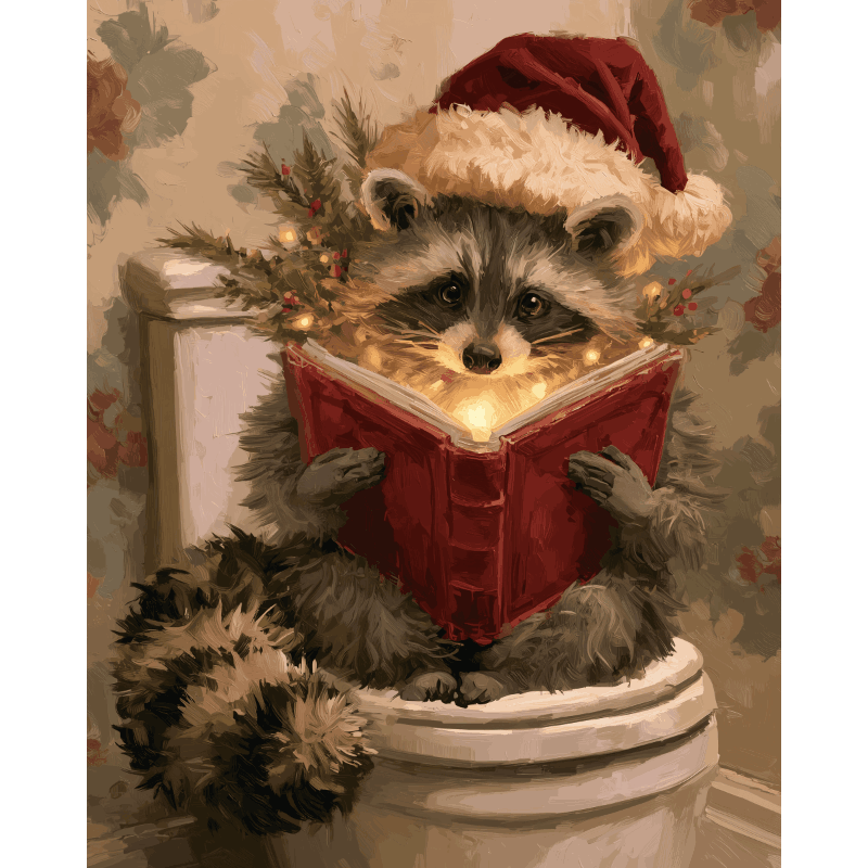 Kersttales op de troon - Schilder Op Nummers
