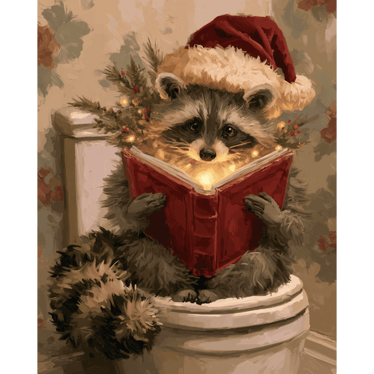 Kersttales op de troon - Schilder Op Nummers