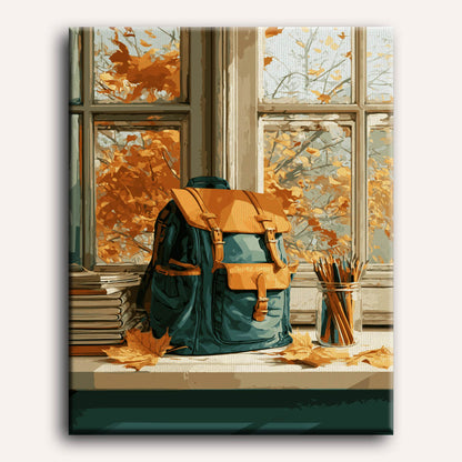 Back to school vensterbank