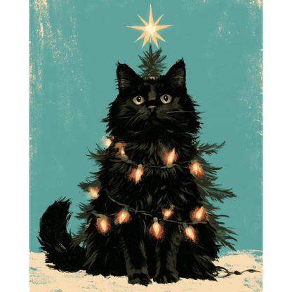 Purrfect kleine boom - Schilder Op Nummers