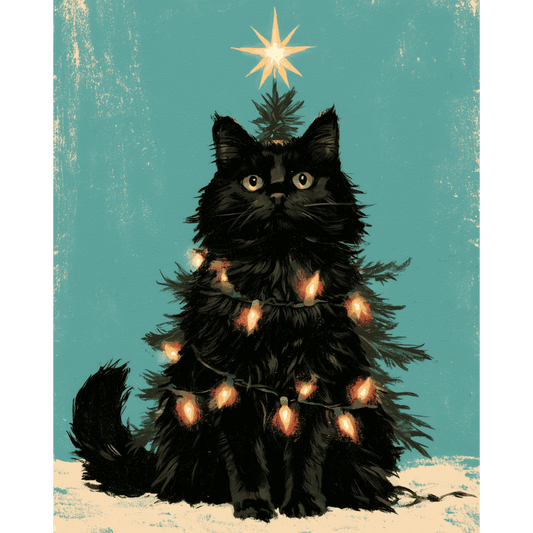 Purrfect kleine boom - Schilder Op Nummers