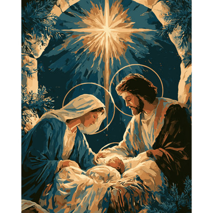 Ster van de kerststal - Schilder Op Nummers