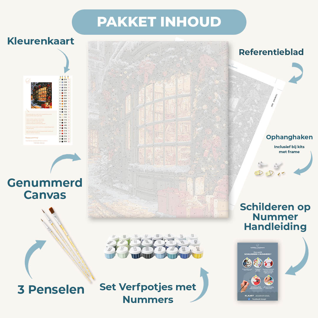 Boekenwinkel in gloed