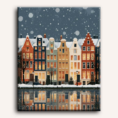 Sneeuwval op het kanaal
