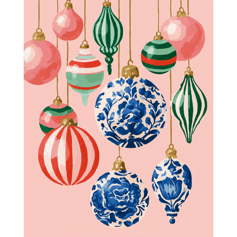 Kerstbal tuin - Schilder Op Nummers