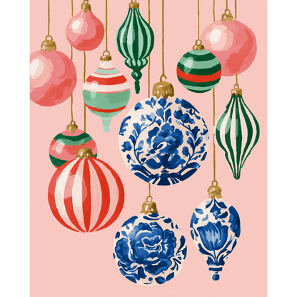 Kerstbal tuin - Schilder Op Nummers