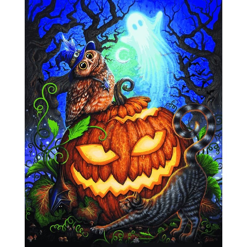 The Haunted Pumpkin - by Sarah Richter - Schilder Op Nummers