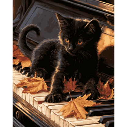 Piano kitten - Schilder Op Nummers