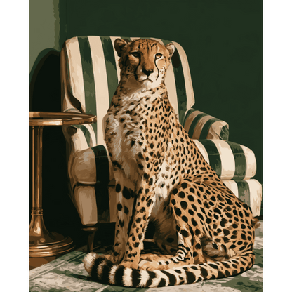 Cheetah op de fauteuil