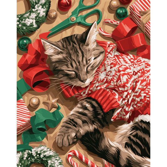 Gezellige kerstkitten