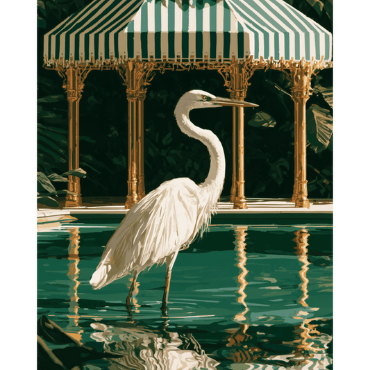 Elegante zilverreiger