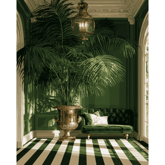 Smaragdgroene palmkamer