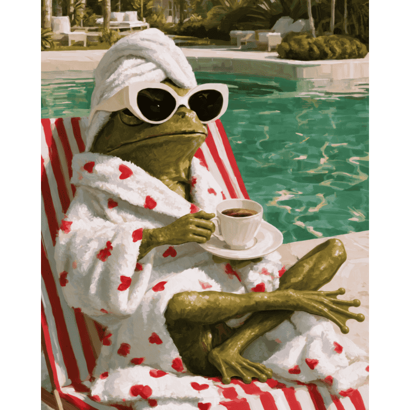 Kikker op spa dag